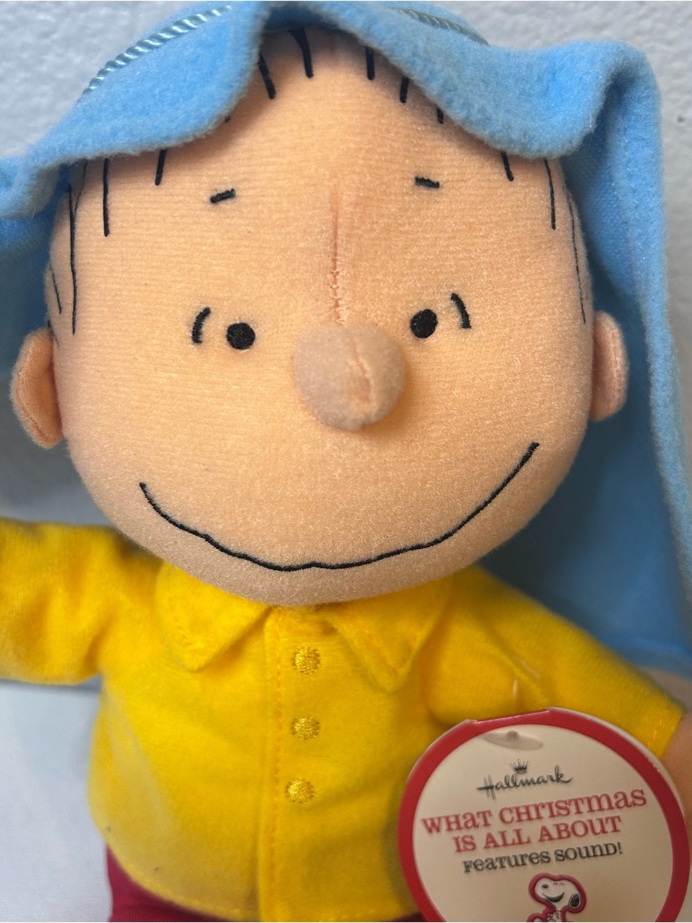 Hallmark Peanuts Linus Shepherd What Christmas Is All About Talking Plush Works - Picture 3 of 10